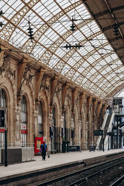Ницца Франция Июля 2023 Железнодорожный Вокзал Ницце Франции — стоковое фото