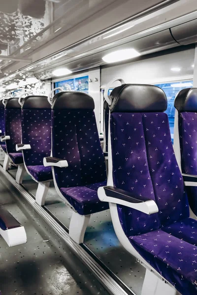 Ніцца Франція Липня 2023 Року Всередині Поїзда Sncf Типу Ter — стокове фото