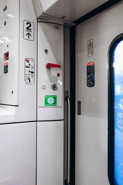 Ніцца Франція Липня 2023 Року Всередині Поїзда Sncf Тип Ter — стокове фото