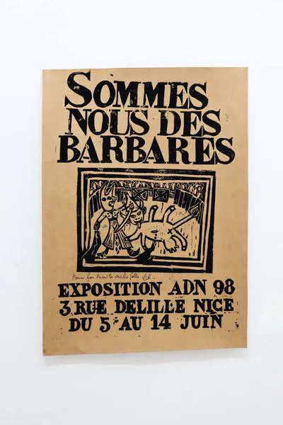 Nice, Fransa - 14 Temmuz 2023: Jean-Claude Boyer 'in Eserleri - Zacloud, 