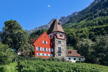 Das Rote Haus, Vaduz 'un sembolü, çünkü ortaçağdaki en eski ev..