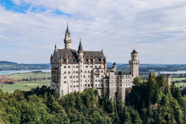 Güney Almanya, Bavyera 'daki ünlü Neuschwanstein Şatosu