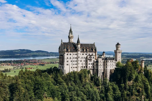 Вид Знаменитый Замок Нойштайн Баварии Южная Германия — стоковое фото