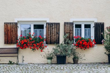 Fussen, Bavyera, Güney Almanya 'nın pitoresk şehir merkezi