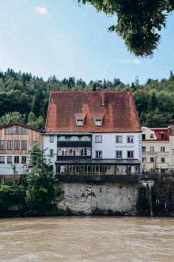 Fussen, Bavyera 'daki Lech Nehri, Güney Almanya
