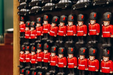 Londra, İngiltere 'den hediyelik eşyaların yakın çekimi.