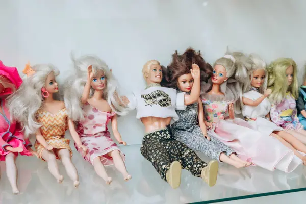 Antverpy Belgie Října 2023 Barbie Ken Panenky Různých Různých Oblečení Royalty Free Stock Obrázky