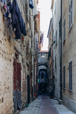 İtalya 'nın eski şehir merkezi Ventimiglia