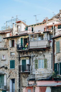 İtalya 'nın eski şehir merkezi Ventimiglia