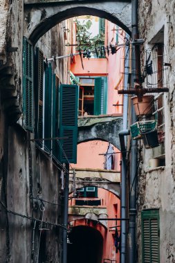 İtalya 'nın eski şehir merkezi Ventimiglia