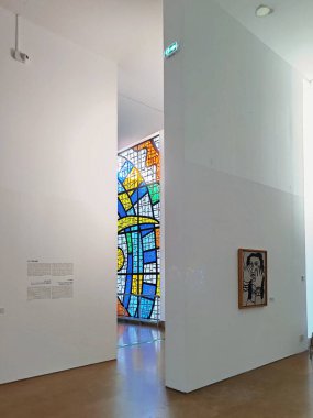 Biot, Fransa - 4 Aralık 2023: Biot 'taki Fernand Leger Ulusal Müzesi