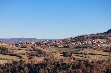 Fransa 'nın Auvergne bölgesindeki küçük köyler