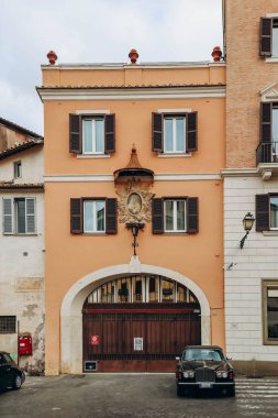 Roma, İtalya - 27.12.2023: Aralık günü Roma 'nın merkezinde sokaklar