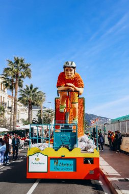 Menton, Fransa - 18 Şubat 2024: Menton 'daki 