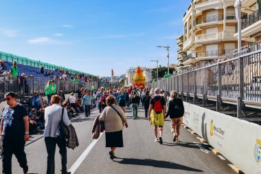 Menton, Fransa - 18 Şubat 2024: Menton 'daki 