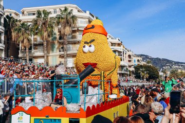 Menton, Fransa - 18 Şubat 2024: Menton 'daki 