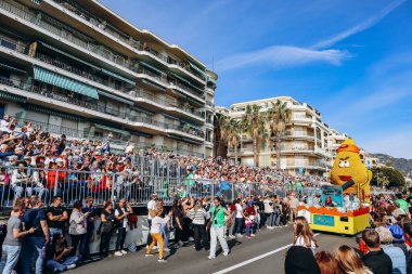 Menton, Fransa - 18 Şubat 2024: Menton 'daki 