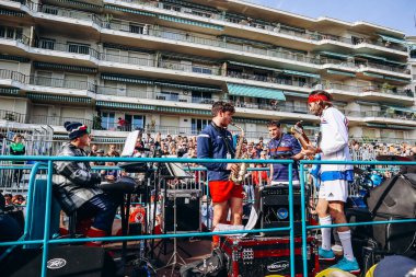 Menton, Fransa - 18 Şubat 2024: Menton 'daki 