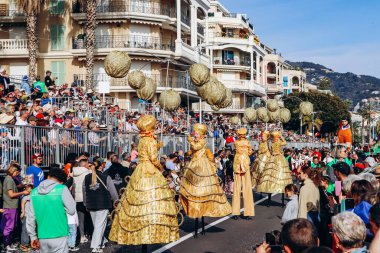 Menton, Fransa - 18 Şubat 2024: Menton 'daki 