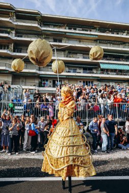 Menton, Fransa - 18 Şubat 2024: Menton 'daki 