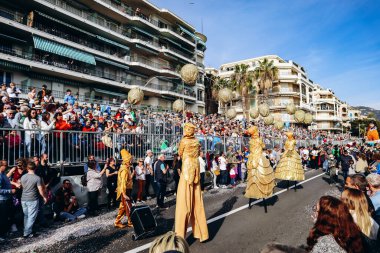 Menton, Fransa - 18 Şubat 2024: Menton 'daki 