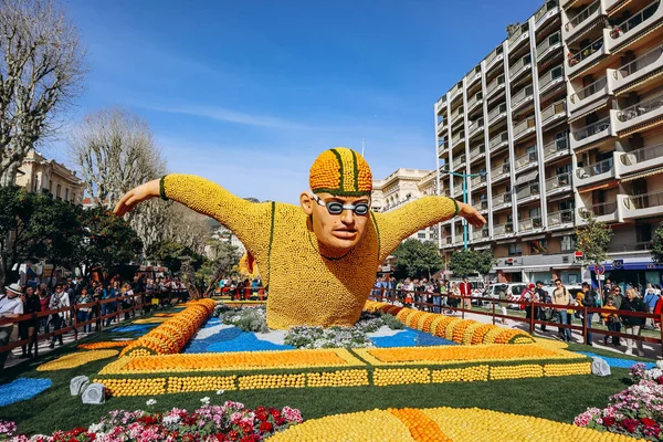 Menton, Fransa - 18 Şubat 2024: Menton 'daki 