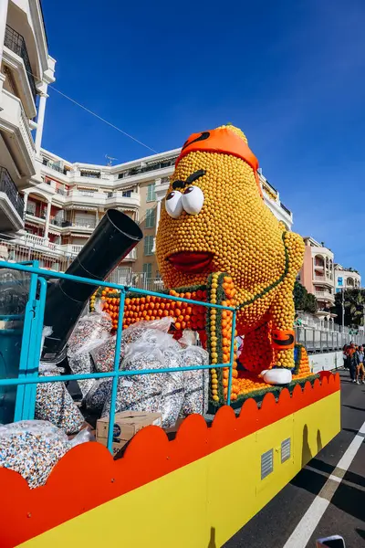 Menton, Fransa - 18 Şubat 2024: Menton 'daki 