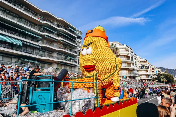 Menton, Fransa - 18 Şubat 2024: Menton 'daki 