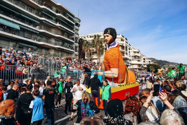 Menton, Fransa - 18 Şubat 2024: Menton 'daki 