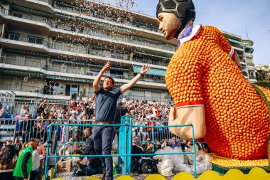 Menton, Fransa - 18 Şubat 2024: Menton 'daki 