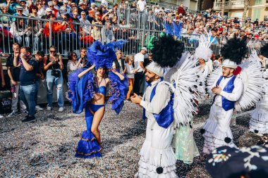 Menton, Fransa - 18 Şubat 2024: Menton 'daki 