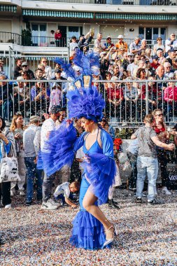 Menton, Fransa - 18 Şubat 2024: Menton 'daki 