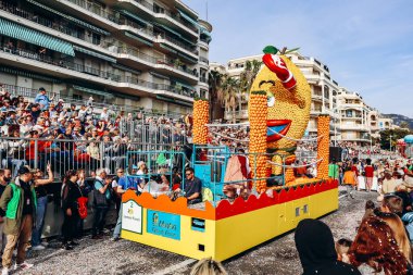 Menton, Fransa - 18 Şubat 2024: Menton 'daki 