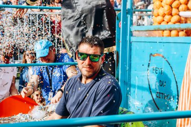 Menton, Fransa - 18 Şubat 2024: Menton 'daki 