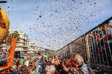 Menton, Fransa - 18 Şubat 2024: Menton 'daki 