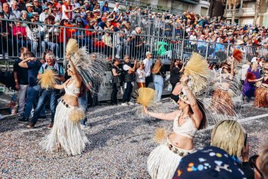 Menton, Fransa - 18 Şubat 2024: Menton 'daki 