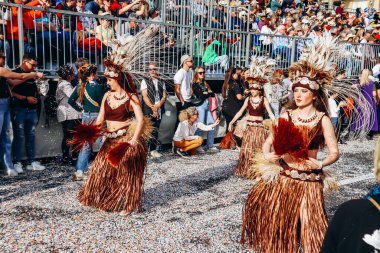 Menton, Fransa - 18 Şubat 2024: Menton 'daki 