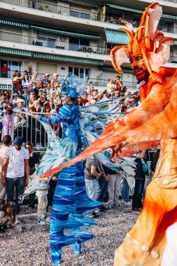 Menton, Fransa - 18 Şubat 2024: Menton 'daki 