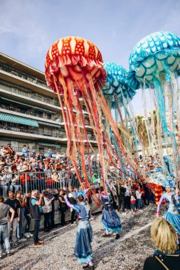 Menton, Fransa - 18 Şubat 2024: Menton 'daki 