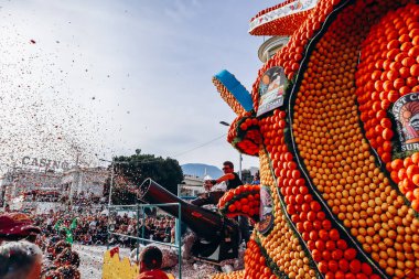 Menton, Fransa - 18 Şubat 2024: Menton 'daki 