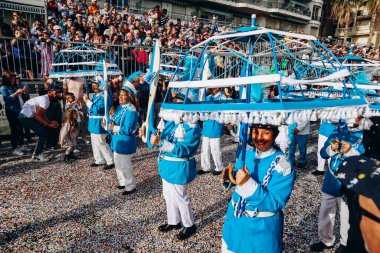 Menton, Fransa - 18 Şubat 2024: Menton 'daki 