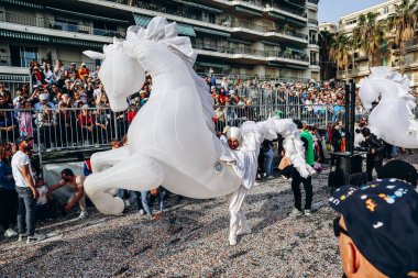 Menton, Fransa - 18 Şubat 2024: Menton 'daki 