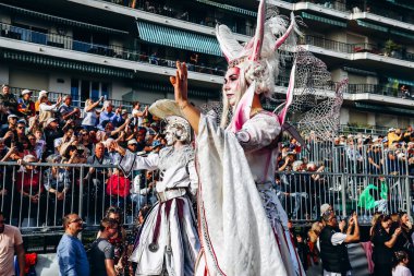 Menton, Fransa - 18 Şubat 2024: Menton 'daki 