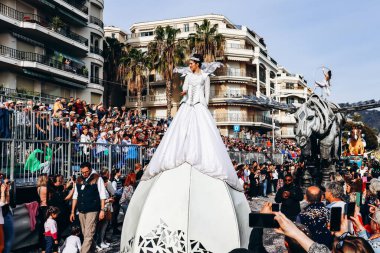 Menton, Fransa - 18 Şubat 2024: Menton 'daki 