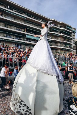 Menton, Fransa - 18 Şubat 2024: Menton 'daki 