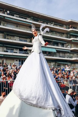 Menton, Fransa - 18 Şubat 2024: Menton 'daki 