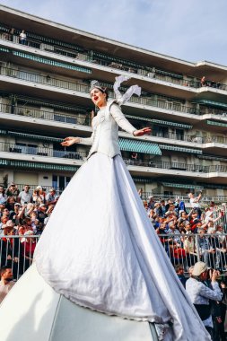 Menton, Fransa - 18 Şubat 2024: Menton 'daki 