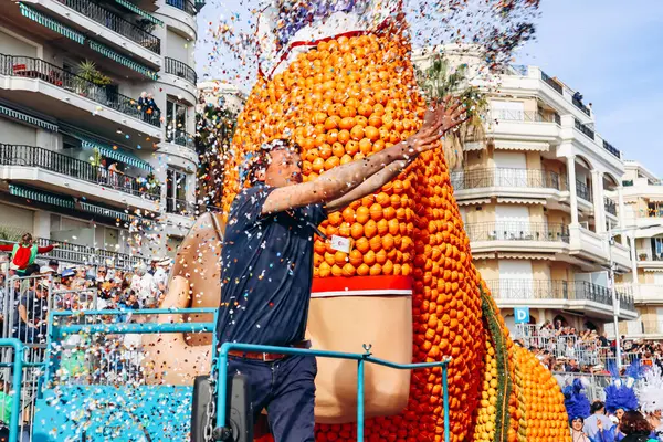 Menton, Fransa - 18 Şubat 2024: Menton 'daki 