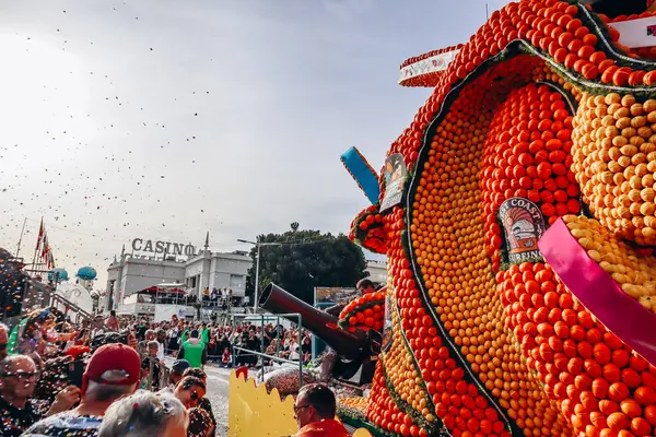 Menton, Fransa - 18 Şubat 2024: Menton 'daki 