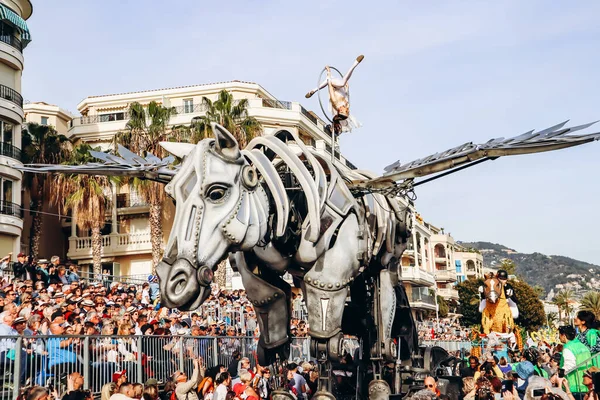 Menton, Fransa - 18 Şubat 2024: Menton 'daki 